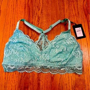 Ccx aqua lace bralette